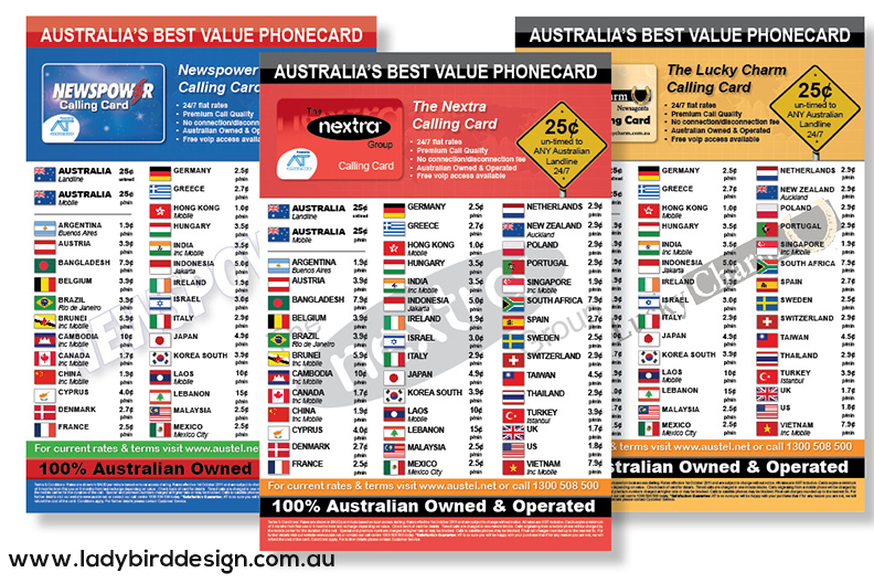 poster graphic design pricelist retail telco perth