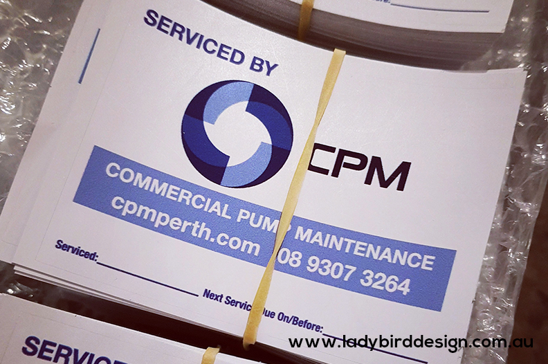 stickers labels tags perth electrician plumber service maintenance