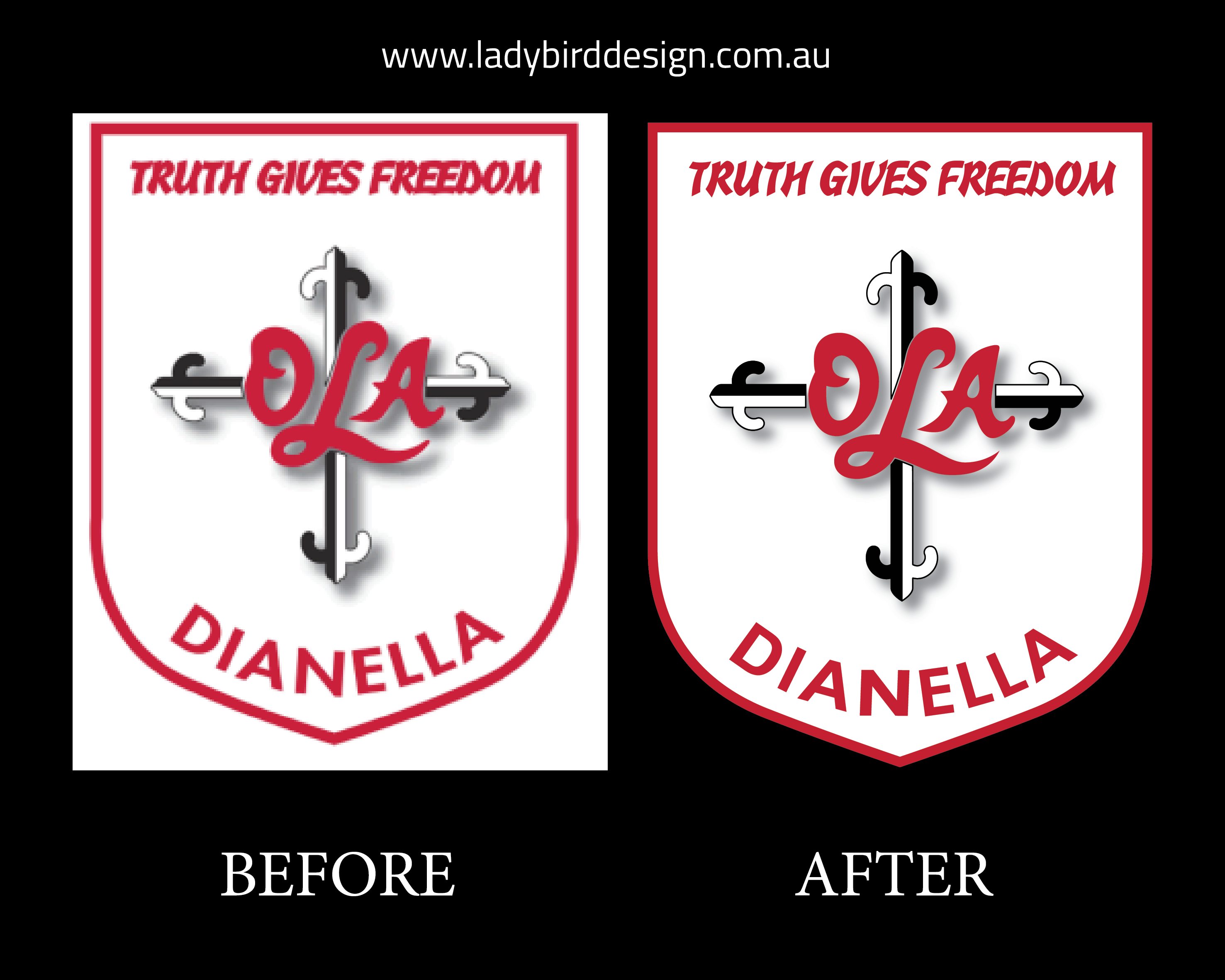 Logo Repair Perth High school Dianella