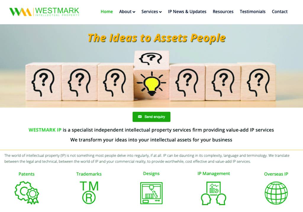 westmark ip website design perth